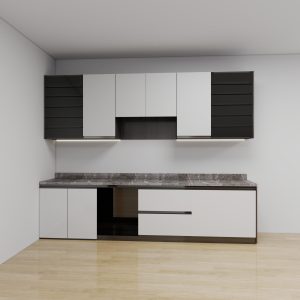 Tủ bếp gỗ MDF Cốt xanh chống ẩm TBHM68