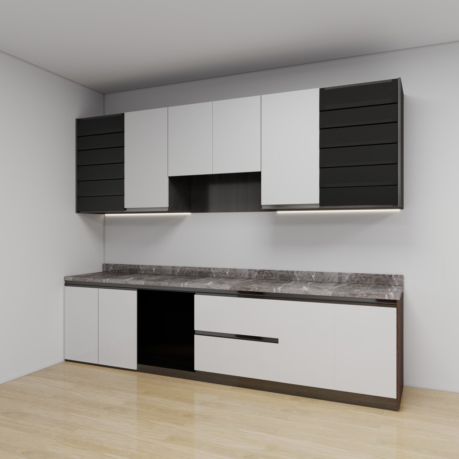 Tủ bếp gỗ MDF Cốt xanh chống ẩm TBHM68 2 Tủ bếp gỗ MDF Cốt xanh chống ẩm TBHM68 - Ảnh 2