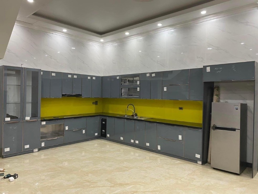 Tủ bếp Inox Cánh Kính TBHM06 6 tu bep inox canh kinh tbhm0501