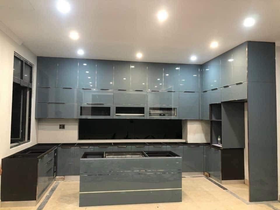 Tủ bếp Inox Cánh Kính TBHM06 11 tu bep inox canh kinh tbhm1701