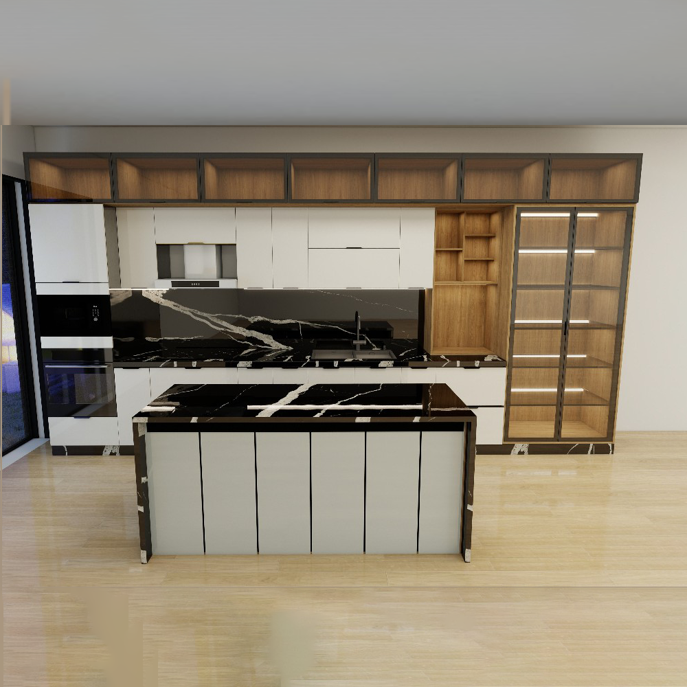 Tủ bếp Inox Cánh Kính TBHM02 2 Tủ bếp Inox Cánh Kính TBHM02 - Ảnh 2