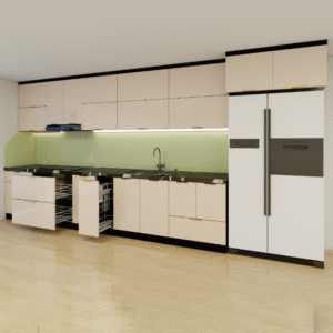 Tủ bếp Inox Cánh Kính TBHM03 5 tu bep inox canh kinh tbhm0303