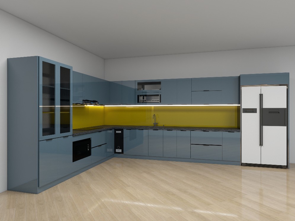 Tủ bếp Inox Cánh Kính TBHM05 3 Tủ bếp Inox Cánh Kính TBHM05 - Ảnh 3