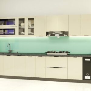 Tủ bếp Inox Cánh Kính TBHM08