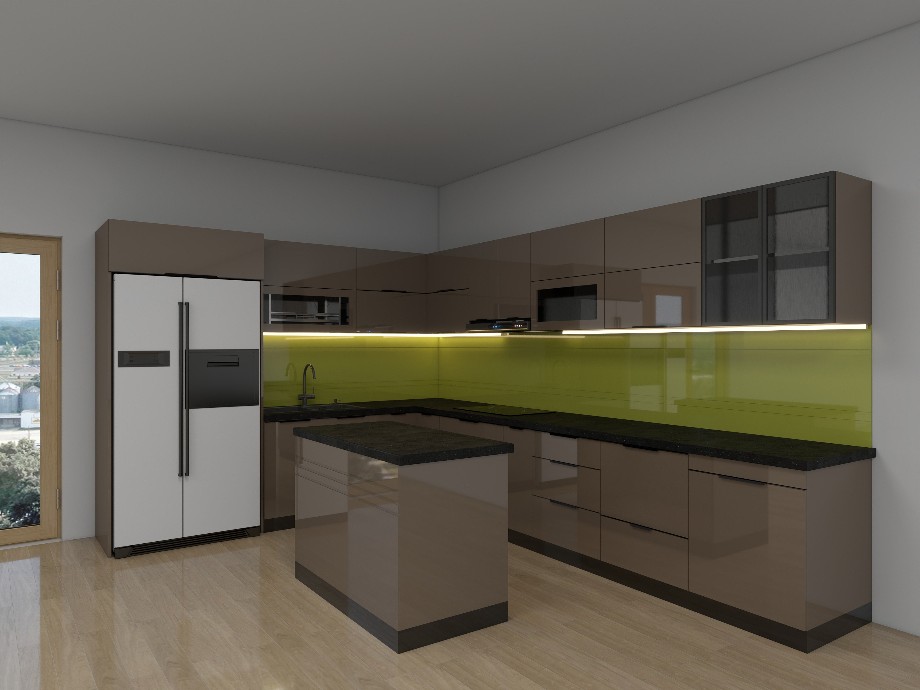 Tủ bếp Inox Cánh Kính TBHM16 4 Tủ bếp Inox Cánh Kính TBHM16 - Ảnh 4