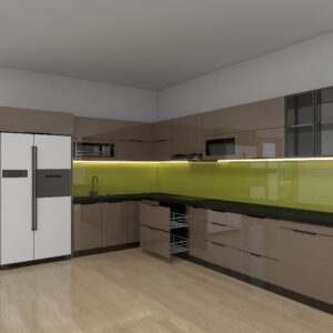 Tủ bếp Inox Cánh Kính TBHM16 6 tu bep inox canh kinh tbhm1604