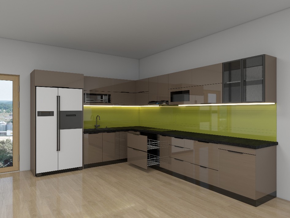 Tủ bếp Inox Cánh Kính TBHM16 3 Tủ bếp Inox Cánh Kính TBHM16 - Ảnh 3