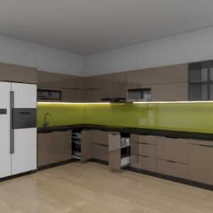 Tủ bếp Inox Cánh Kính TBHM16 5 tu bep inox canh kinh tbhm1605