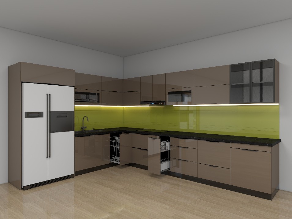 Tủ bếp Inox Cánh Kính TBHM16 2 Tủ bếp Inox Cánh Kính TBHM16 - Ảnh 2