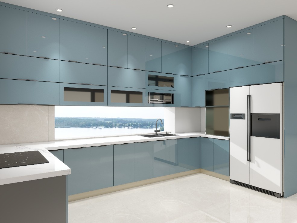 Tủ bếp Inox Cánh Kính TBHM17 4 Tủ bếp Inox Cánh Kính TBHM17 - Ảnh 4