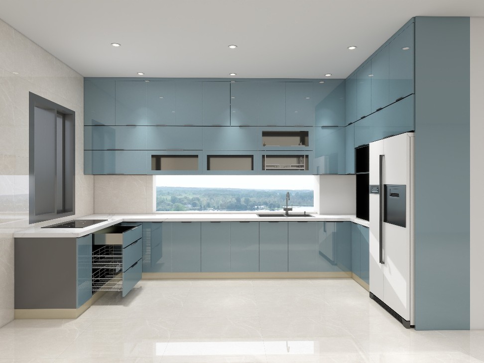 Tủ bếp Inox Cánh Kính TBHM17 2 Tủ bếp Inox Cánh Kính TBHM17 - Ảnh 2