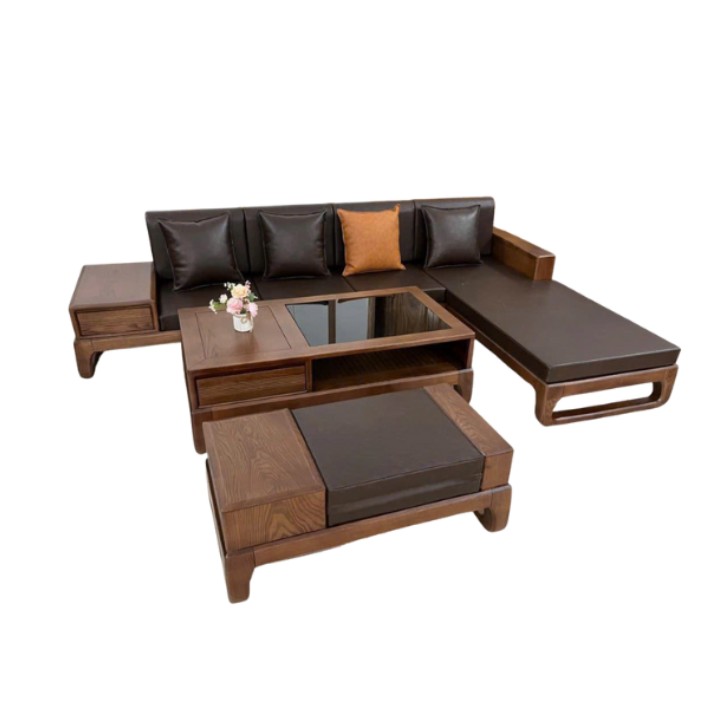 Ghế sofa gỗ tự nhiên SFHM10 1 Ghế sofa gỗ tự nhiên SFHM10