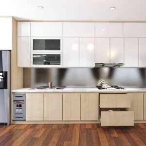 Tủ bếp gỗ MDF Cốt xanh chống ẩm TBHM71