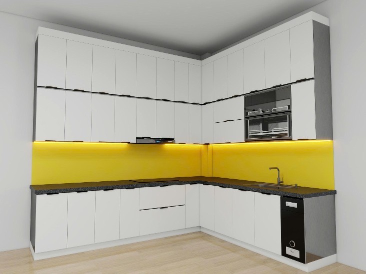 Tủ bếp Inox Cánh Kính TBHM26 1 Tủ bếp Inox Cánh Kính TBHM26