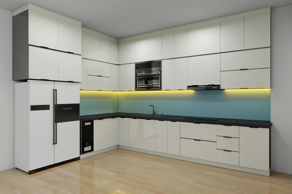 Tủ bếp Inox Cánh Kính TBHM31 1 Tủ bếp Inox Cánh Kính TBHM31