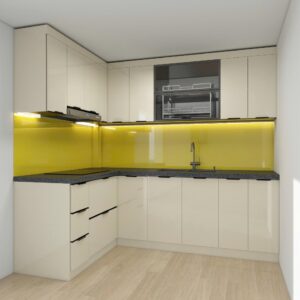 Tủ bếp Inox Cánh Kính TBHM42