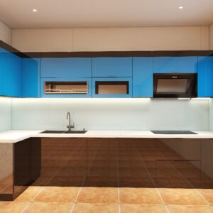 Tủ bếp Inox Cánh Kính TBHM58